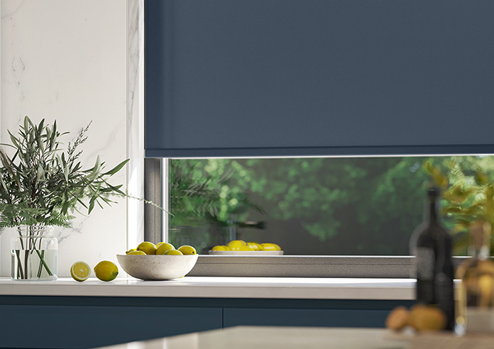 Roma (FR), Dark Blue - Twist&Fit Roller Blind - Image 5